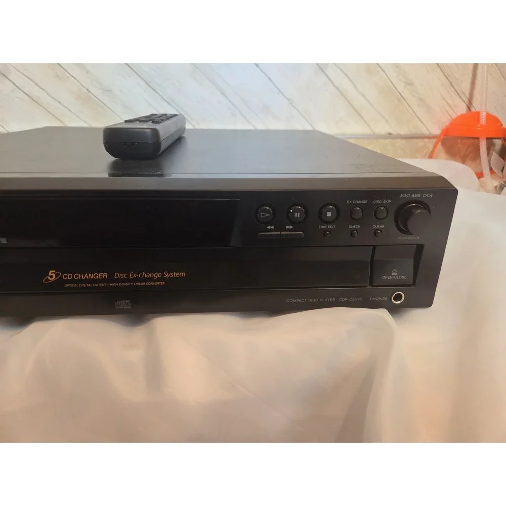 Sony CDP-CE375 5-Disc CD Changer Player NEAR MINT EXCELLENT WORKING W Remote